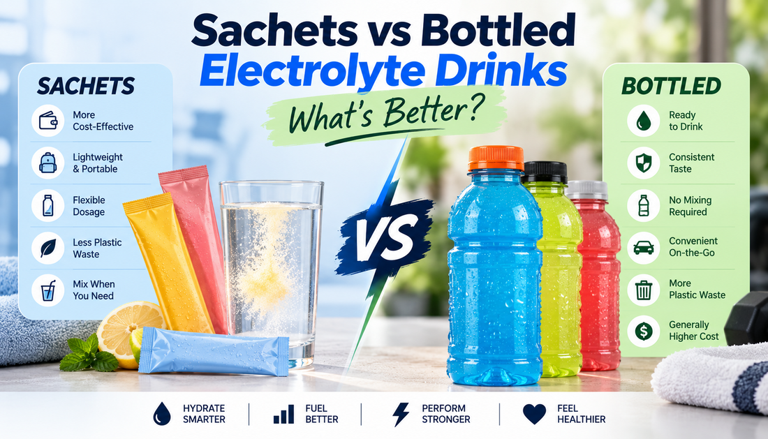 Sachets vs Bottled Electrolyte Drinks — What's Better