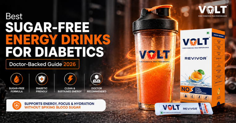 Best Sugar‑Free Energy Drinks for Diabetics (Doctor‑Backed Guide 2026)