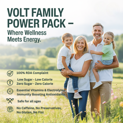 Volt Power Combo – Revivor • Bouncee | Daily Hydration Intensifier & Immunity Booster Drink Mix | Health-Conscious Wellness Duo for Adults & Kids | Pack of 22 Sachets