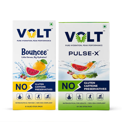 Family Electrolyte Hydration for Adults & Kids | Pulse-X + Bouncee