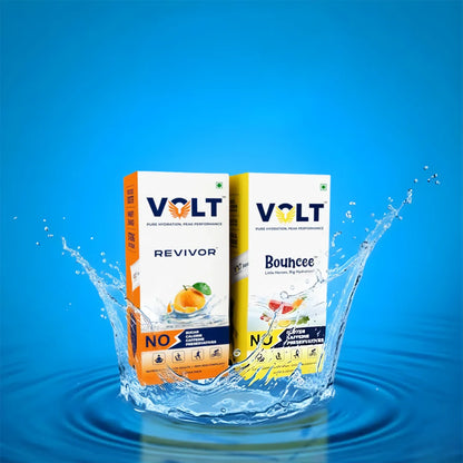 Volt Power Duo – Revivor & Bouncee | Daily Hydration + Immunity Drink Mix | Kids & Adult Wellness Combo (22 Sachets)