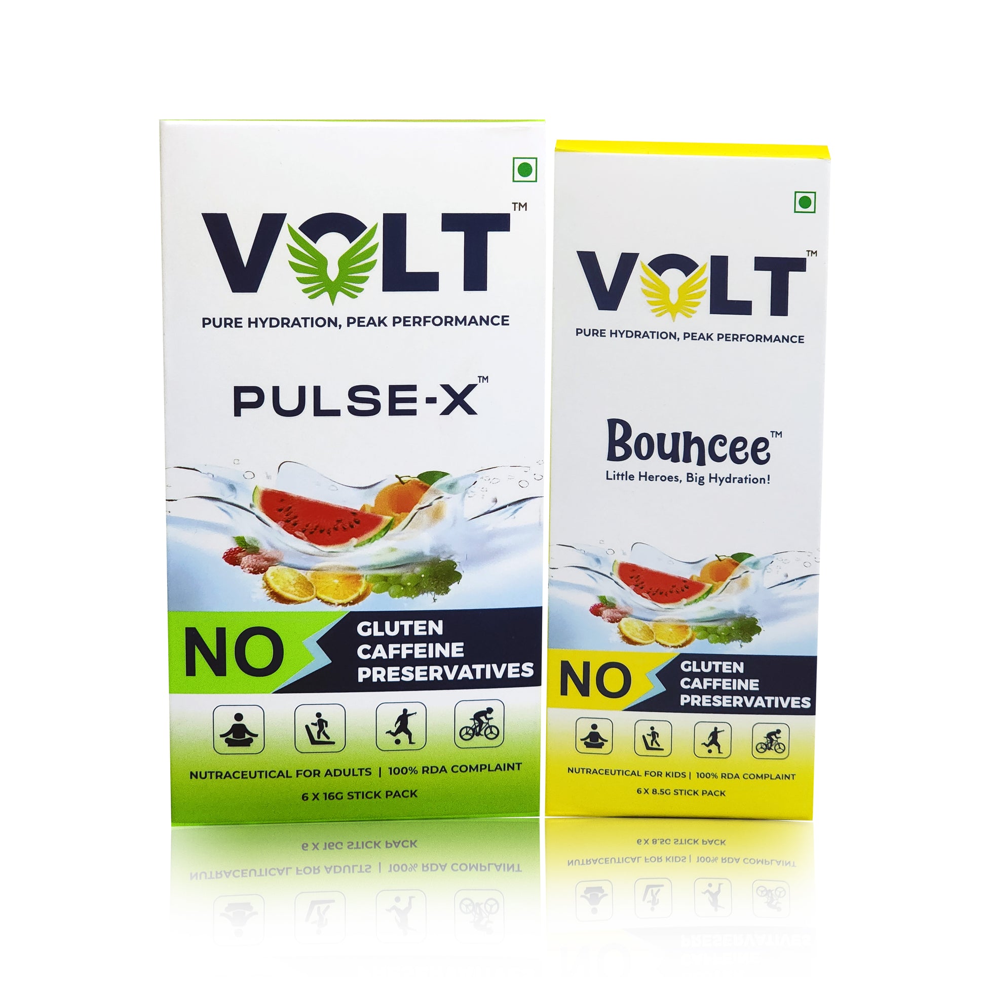 Volt Pulse-x and Bouncee energy drinks