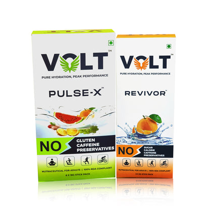 Volt Pulse-X & Revivor – Pre Workout Energy Drinks Combo