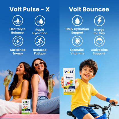 Family Electrolyte Hydration for Adults & Kids | Pulse-X + Bouncee