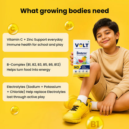 Kids Electrolyte Drink with Vitamins & Zinc | Volt Bouncee Kids