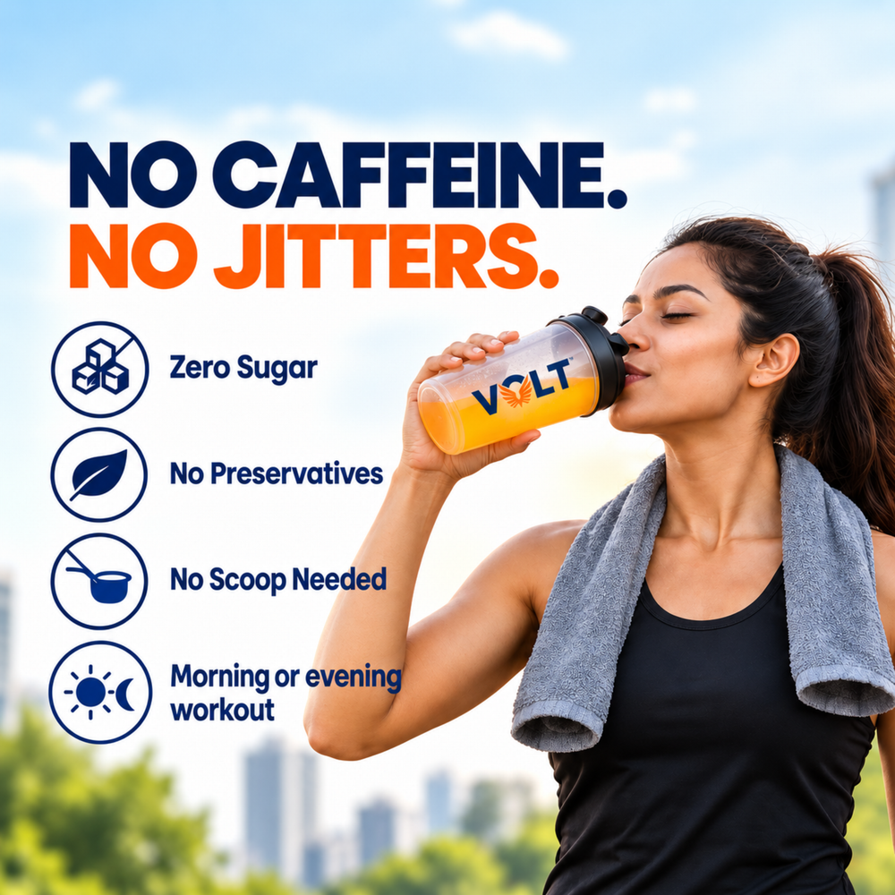 Pre-Workout Support. Without the Caffeine | Volt Revivor