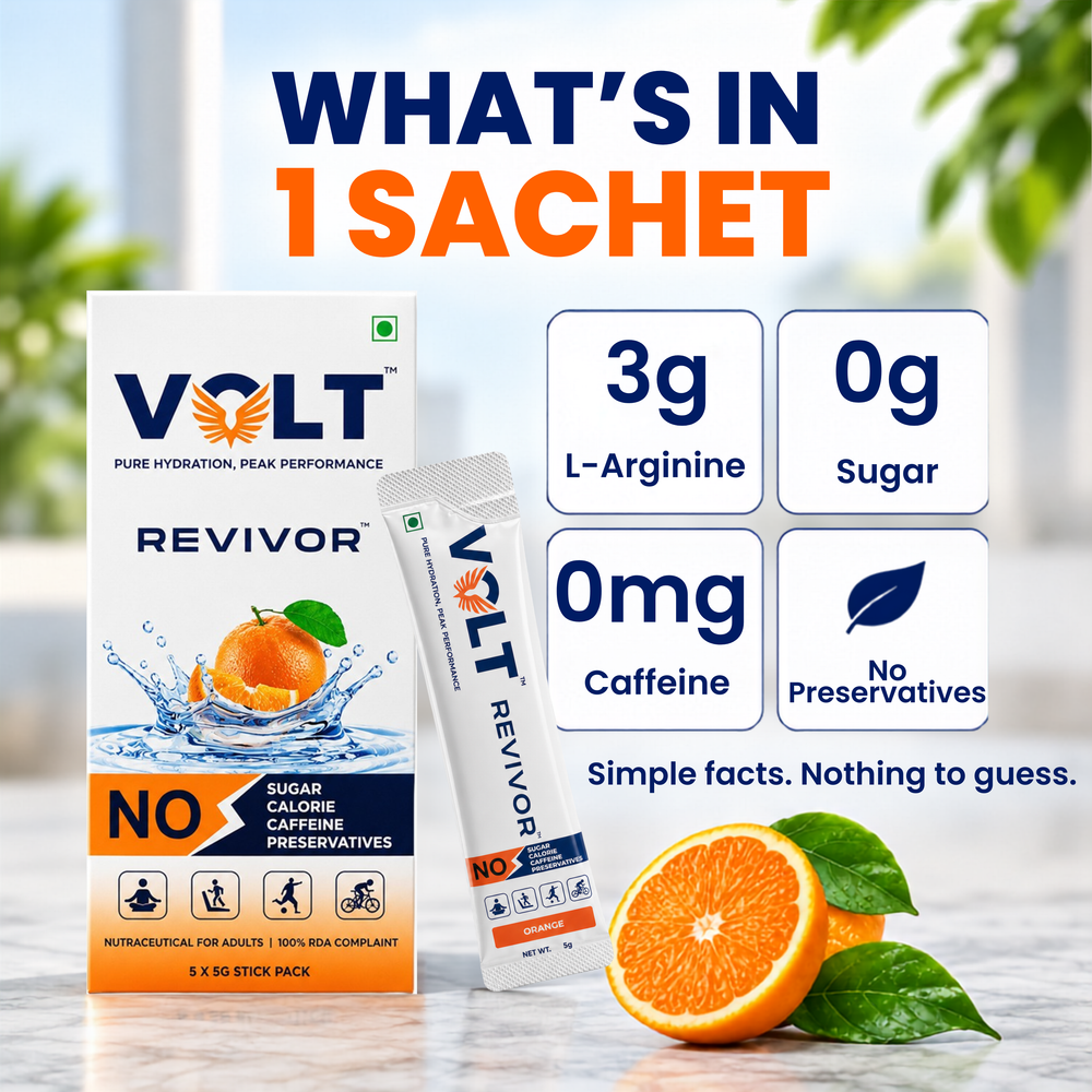 Pre-Workout Support. Without the Caffeine | Volt Revivor
