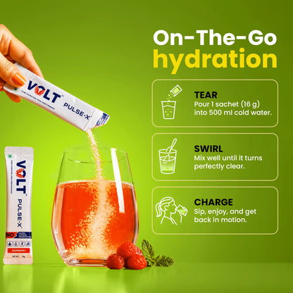 Electrolyte Powder for 3X Hydration & Energy | Volt Pulse-X
