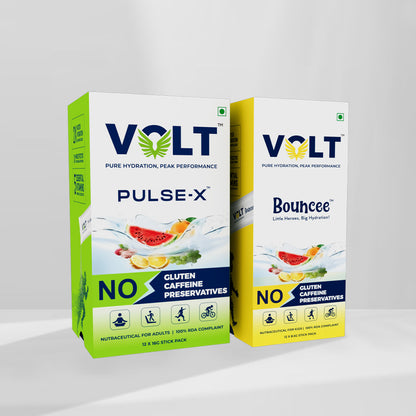 Two boxes of VOLT Energy Drink products on a white background