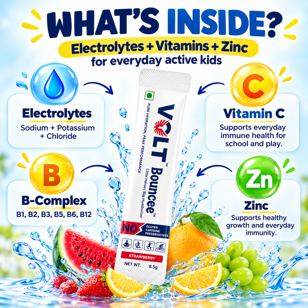 Kids Electrolyte Drink with Vitamins & Zinc | Volt Bouncee Kids