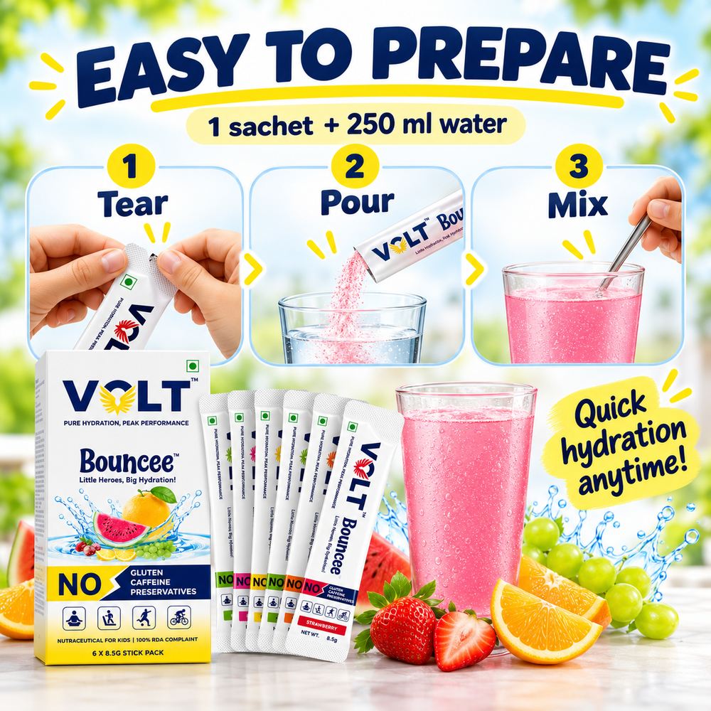 Kids Electrolyte Drink with Vitamins & Zinc | Volt Bouncee Kids
