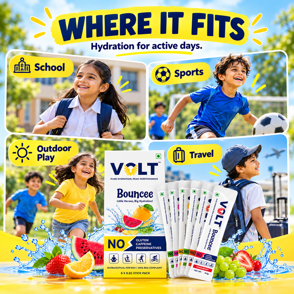 Kids Electrolyte Drink with Vitamins & Zinc | Volt Bouncee Kids