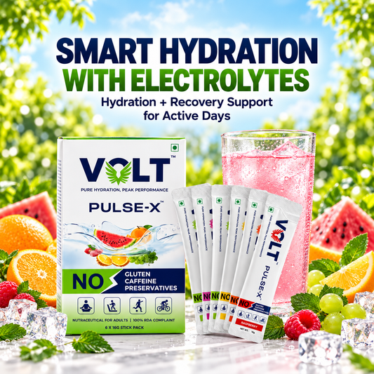 Electrolyte Powder for 3X Hydration & Energy | Volt Pulse-X