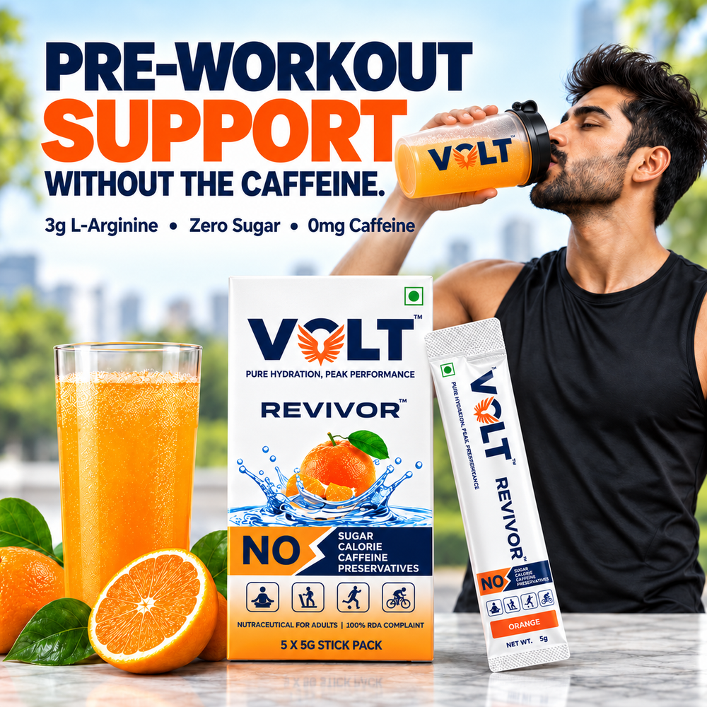 Pre-Workout Support. Without the Caffeine | Volt Revivor