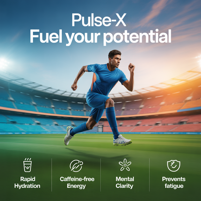 Volt Pulse-X Ingredients – Balanced Electrolytes (Sodium & Potassium), Essential Vitamin C, and B-Vitamins for Hydration, Recovery, and Energy Support.