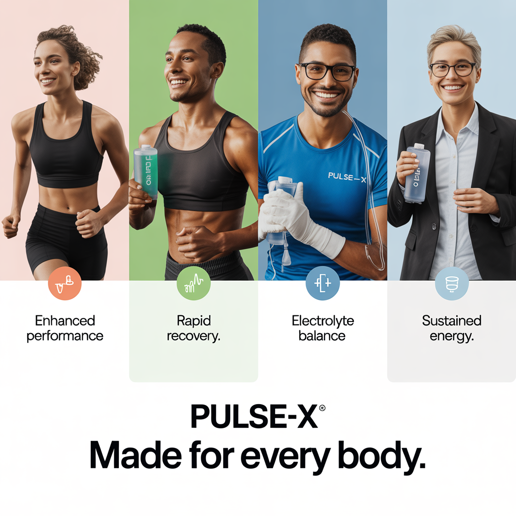 Pulse-X is the ideal choice for fitness enthusiasts, busy professionals, and anyone on the go. With natural energy, electrolytes, and vitamins, Pulse-X keeps you refreshed and hydrated without the jitters. Stay on top of your game all day long—whether at work or at the gym.